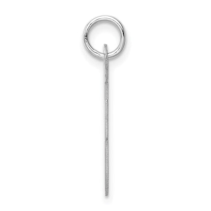 Sterlingsilber Rhodiniert Schreibschrift Buchstabe F Initiale Charm