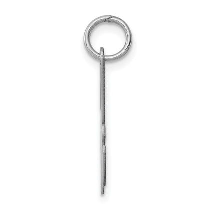 Sterlingsilber Rhodiniert Schreibschrift Buchstabe H Initiale Charm
