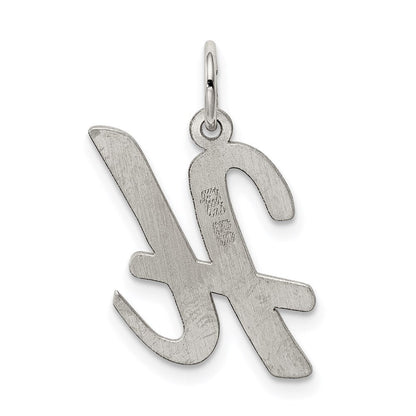 Sterlingsilber Rhodiniert Schreibschrift Buchstabe H Initiale Charm