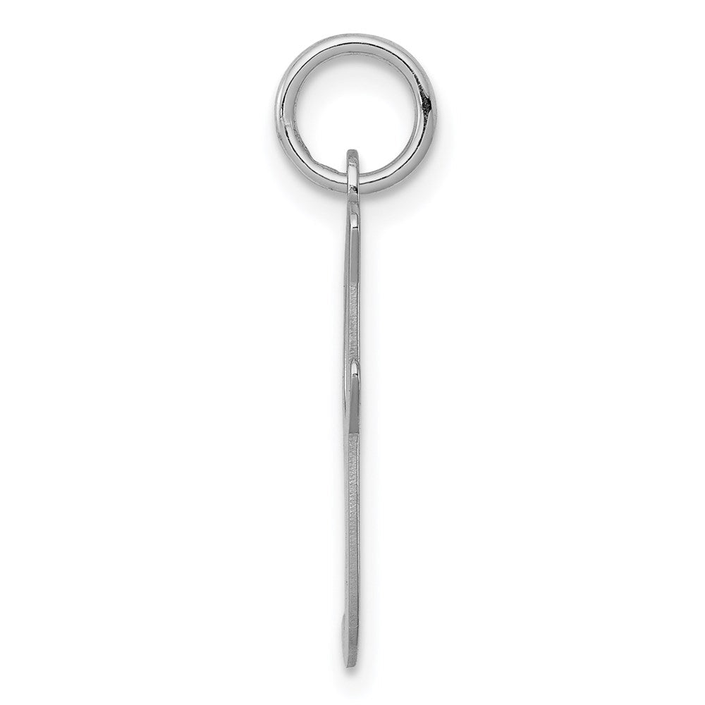 Sterlingsilber Rhodiniert Schreibschrift Buchstabe I Initiale Charm