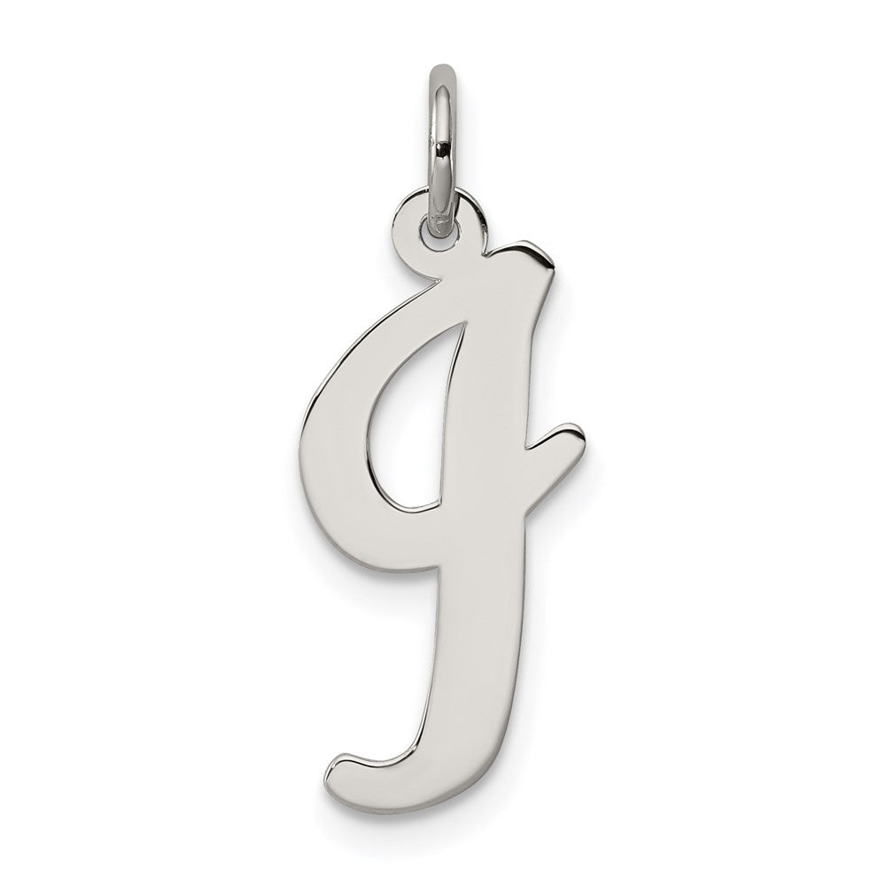 Sterlingsilber Rhodiniert Schreibschrift Buchstabe I Initiale Charm