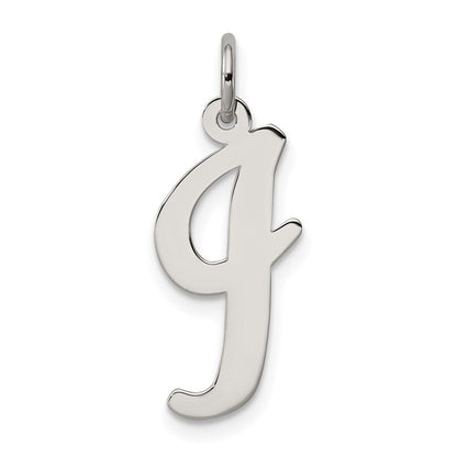 Sterlingsilber Rhodiniert Schreibschrift Buchstabe I Initiale Charm
