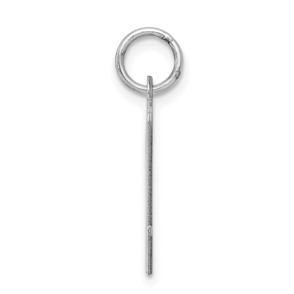 Sterlingsilber Rhodiniert Schreibschrift Buchstabe M Initiale Charm