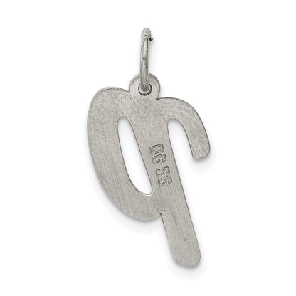 Sterlingsilber Rhodiniert Schreibschrift Buchstabe P Initiale Charm