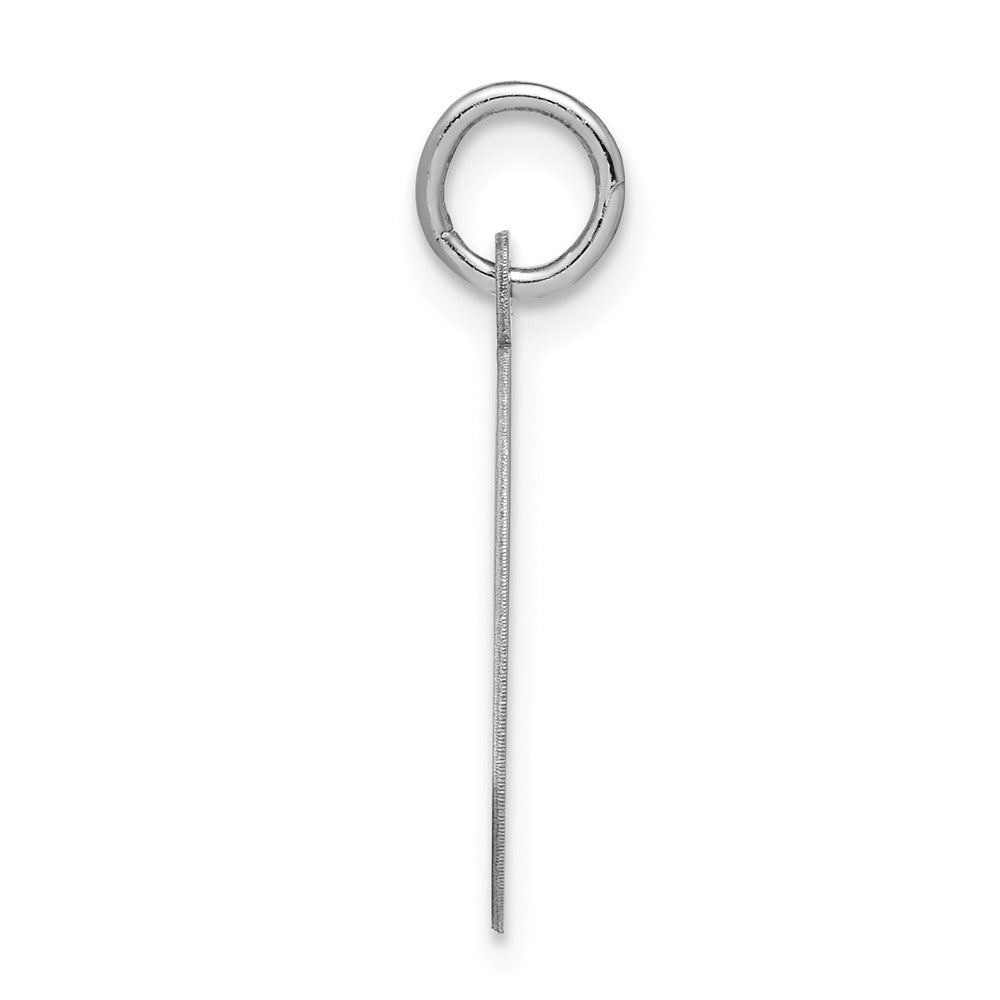 Sterlingsilber Rhodiniert Schreibschrift Buchstabe Q Initiale Charm