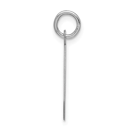 Sterlingsilber Rhodiniert Schreibschrift Buchstabe Q Initiale Charm