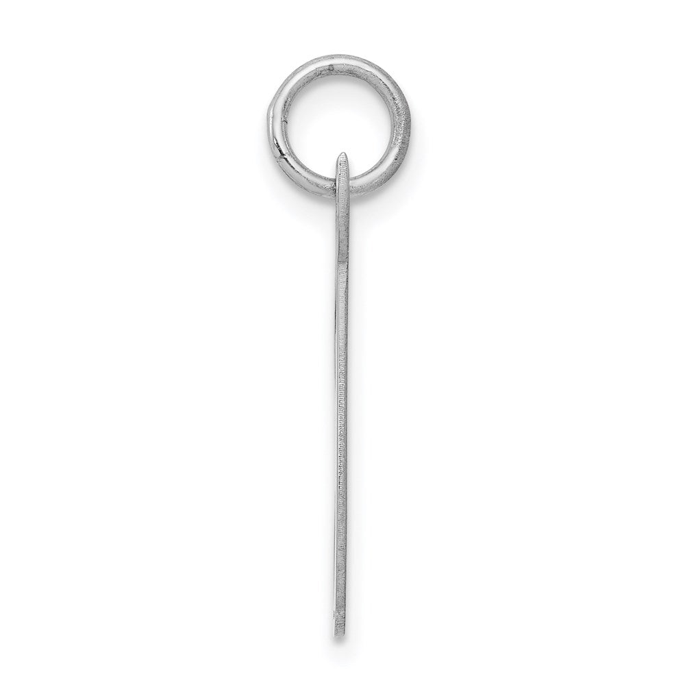 Sterlingsilber Rhodiniert Schreibschrift Buchstabe T Initiale Charm