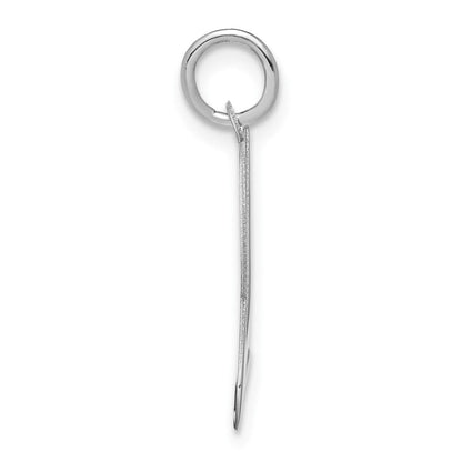 Sterlingsilber Rhodiniert Schreibschrift Buchstabe U Initiale Charm