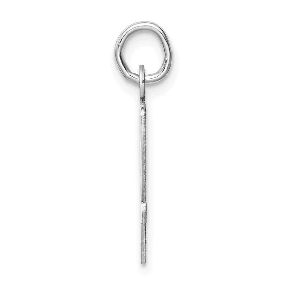 Sterlingsilber Rhodiniert Schreibschrift Buchstabe V Initiale Charm