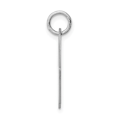 Sterlingsilber Rhodiniert Schreibschrift Buchstabe W Initiale Charm