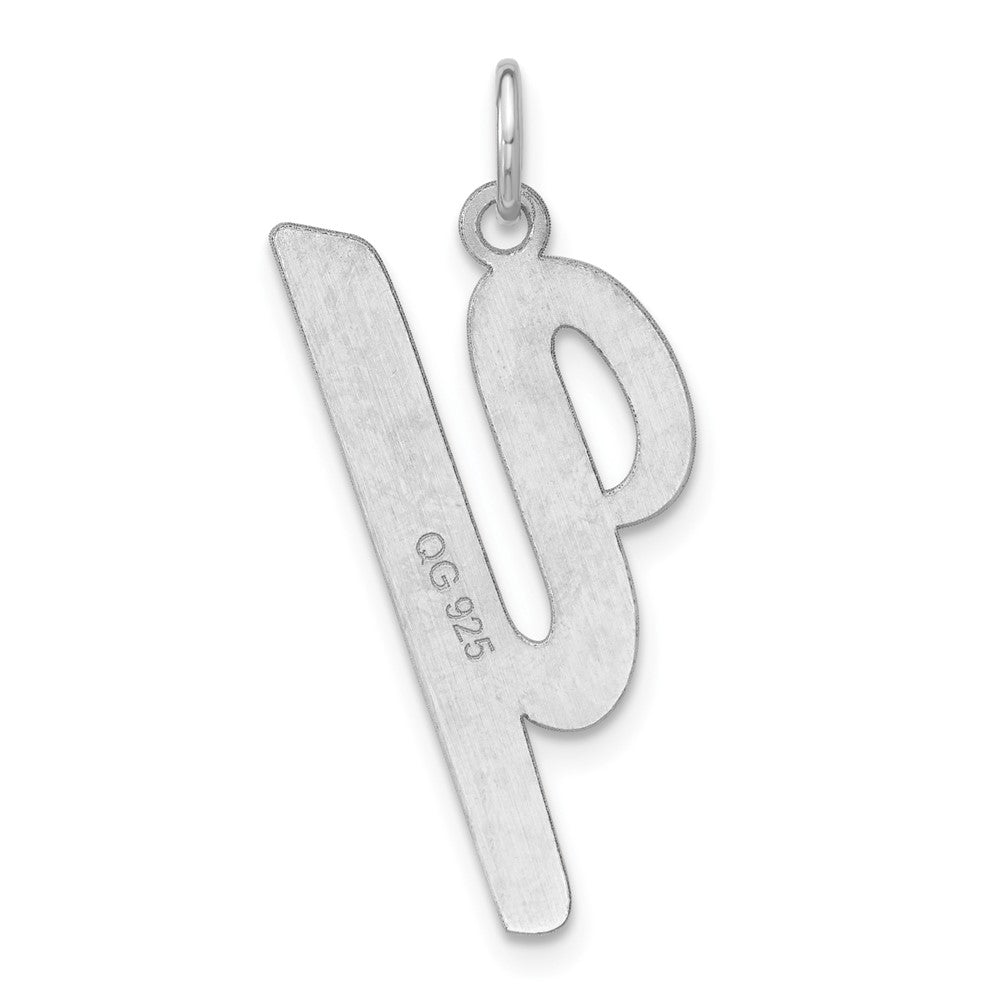 Sterlingsilber Rhodiniert Schreibschrift Buchstabe Y Initiale Charm