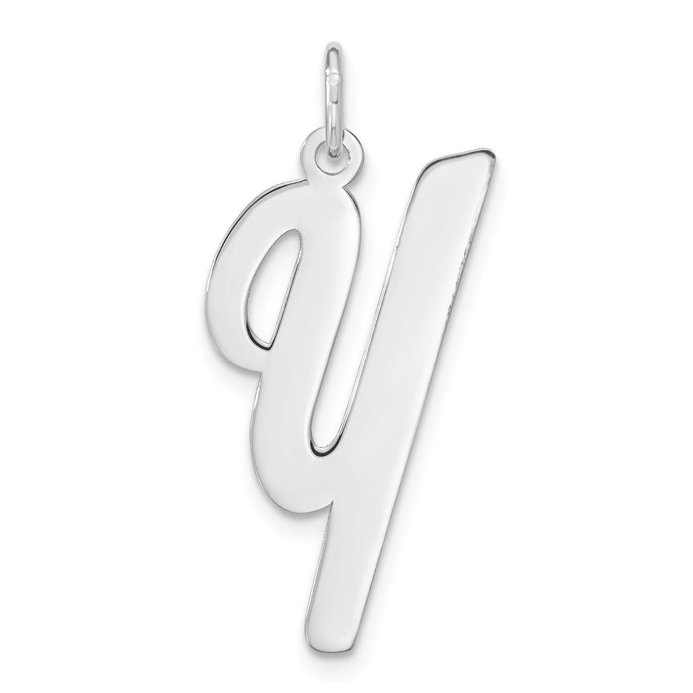 Sterlingsilber Rhodiniert Schreibschrift Buchstabe Y Initiale Charm
