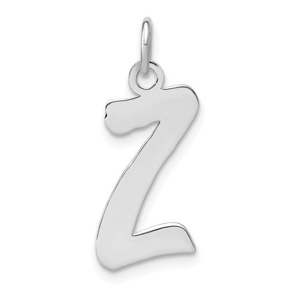 Sterlingsilber Rhodiniert Schreibschrift Buchstabe Z Initiale Charm