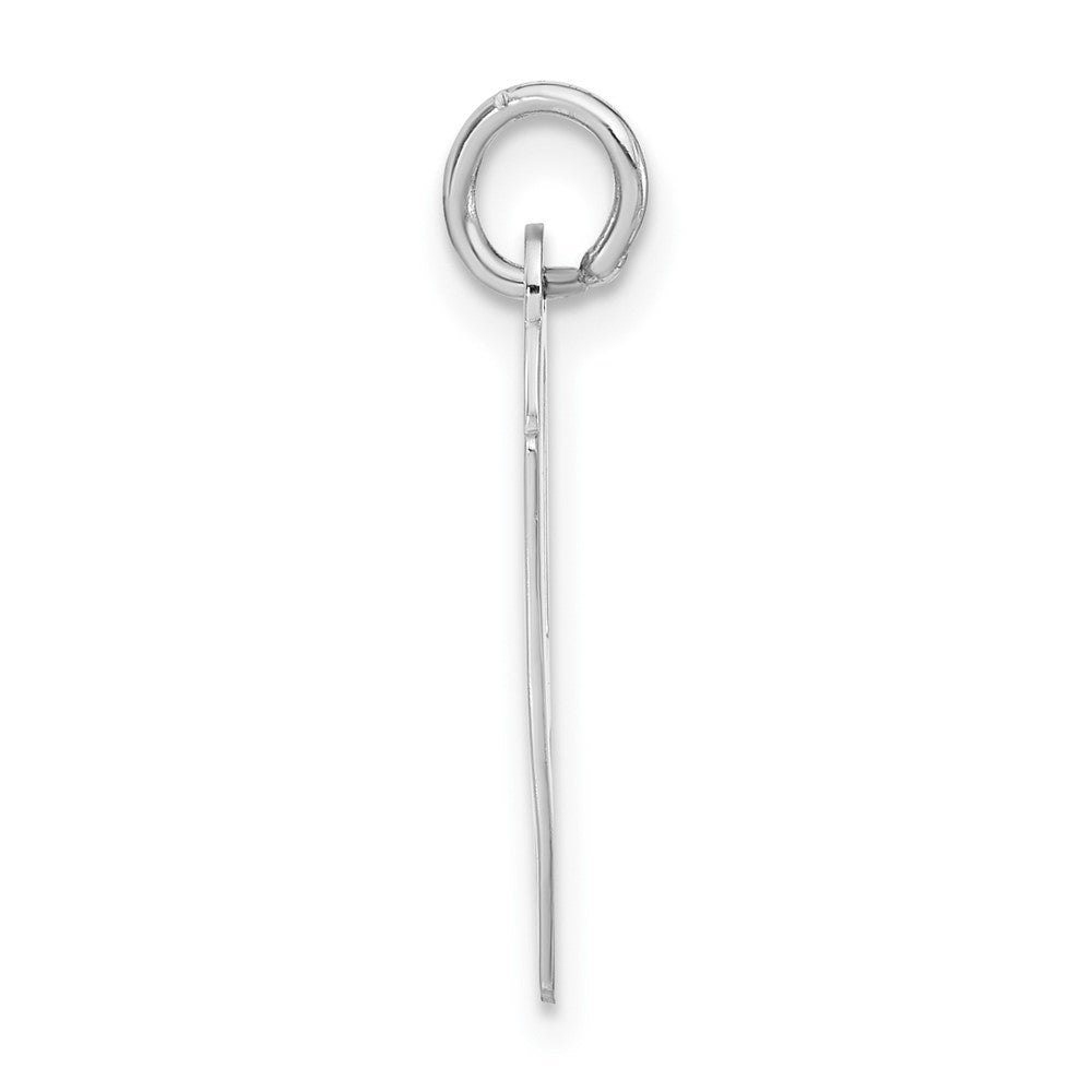 Sterlingsilber Groß Schräg Block Initiale H Charm