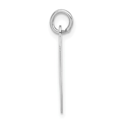 Sterlingsilber Groß Schräg Block Initiale H Charm