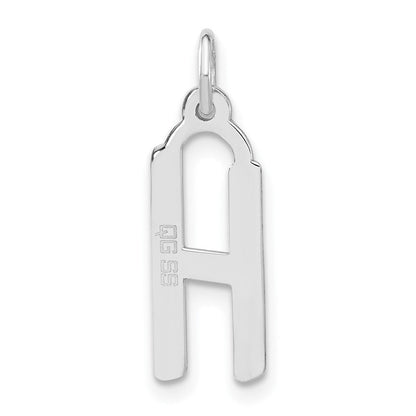 Sterlingsilber Groß Schräg Block Initiale H Charm
