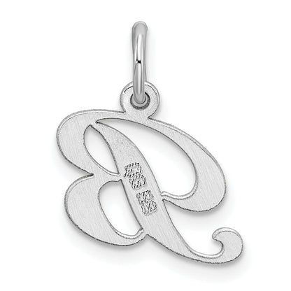 Sterlingsilber Rhodiniert Fantasie Schreibschrift Buchstabe B Initiale Charm