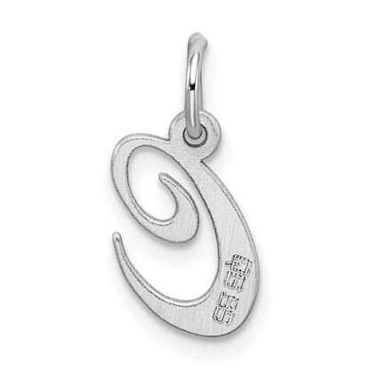 Sterlingsilber Rhodiniert Fantasie Schreibschrift Buchstabe C Initiale Charm