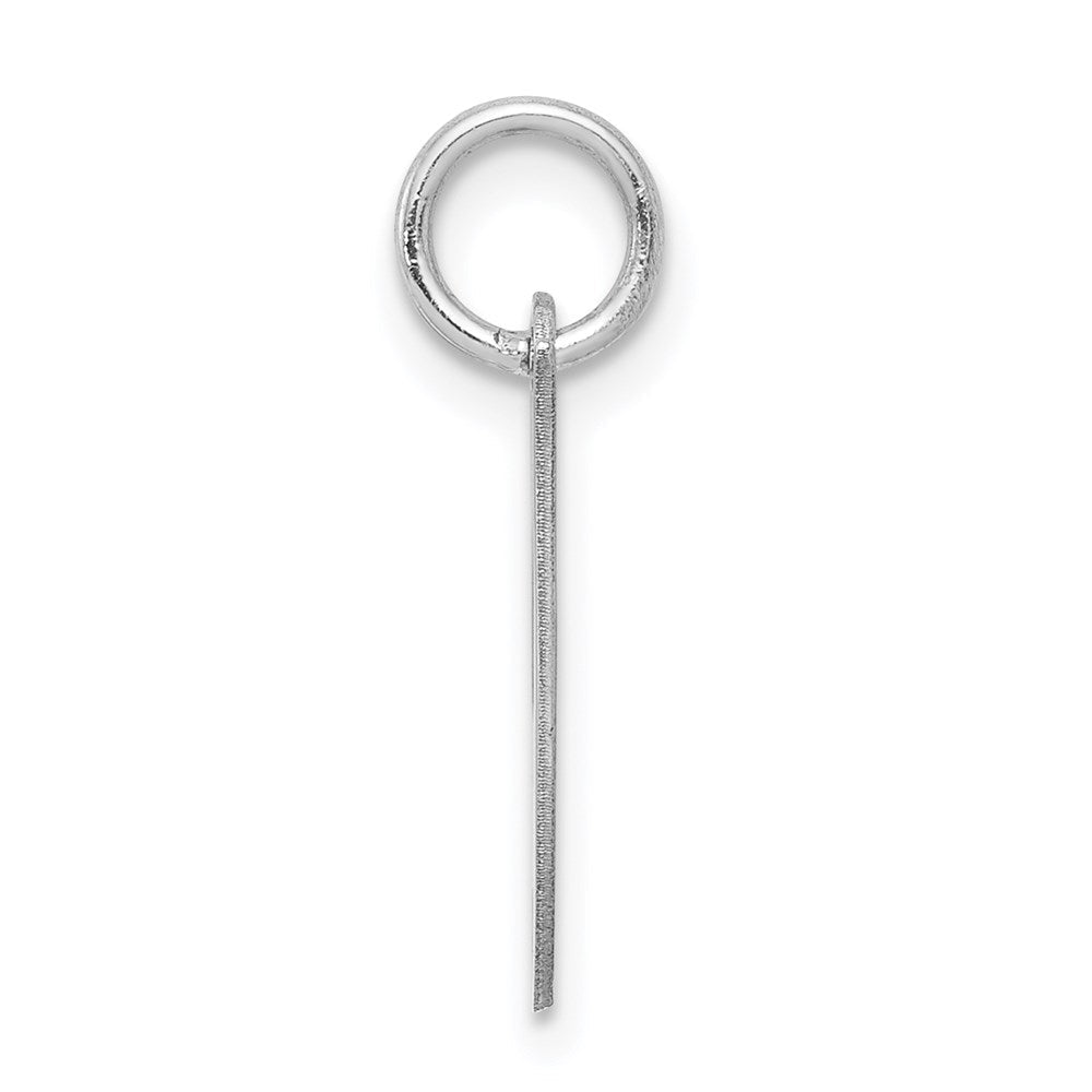 Sterlingsilber Rhodiniert Fantasie Schreibschrift Buchstabe I Initiale Charm