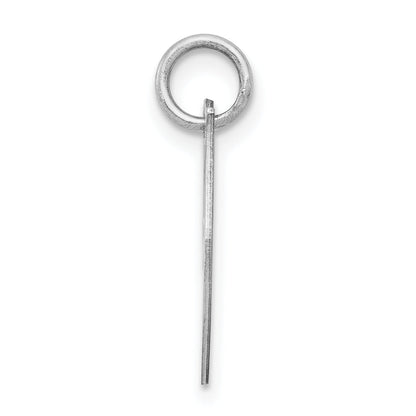 Sterlingsilber Rhodiniert Fantasie Schreibschrift Buchstabe J Initiale Charm