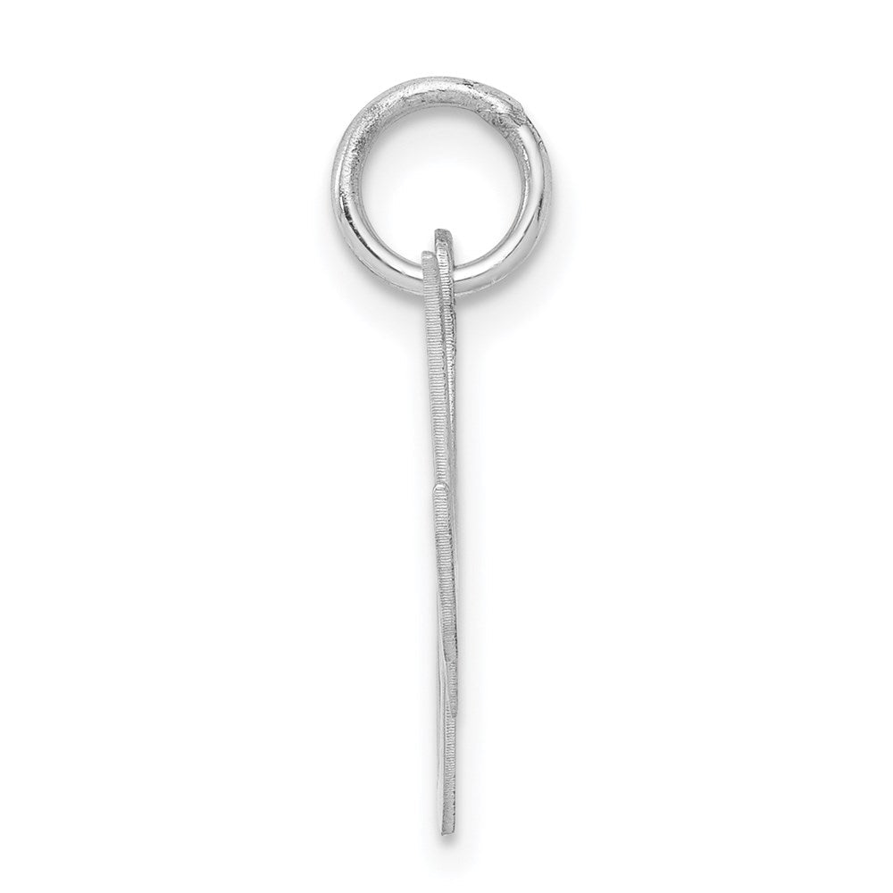 Sterlingsilber Rhodiniert Fantasie Schreibschrift Buchstabe M Initiale Charm