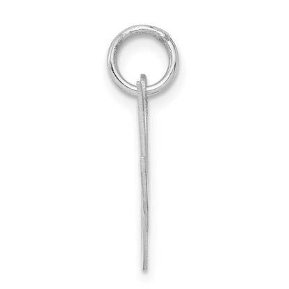 Sterlingsilber Rhodiniert Fantasie Schreibschrift Buchstabe M Initiale Charm