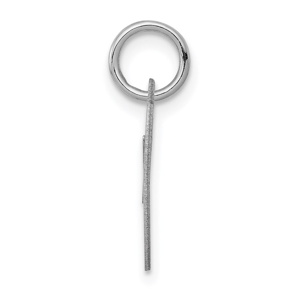 Sterlingsilber Rhodiniert Fantasie Schreibschrift Buchstabe O Initiale Charm