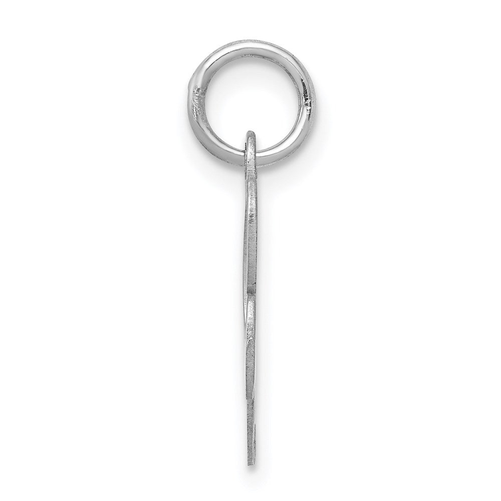 Sterlingsilber Rhodiniert Fantasie Schreibschrift Buchstabe R Initiale Charm