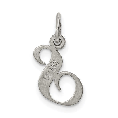 Sterlingsilber Rhodiniert Fantasie Schreibschrift Buchstabe S Initiale Charm