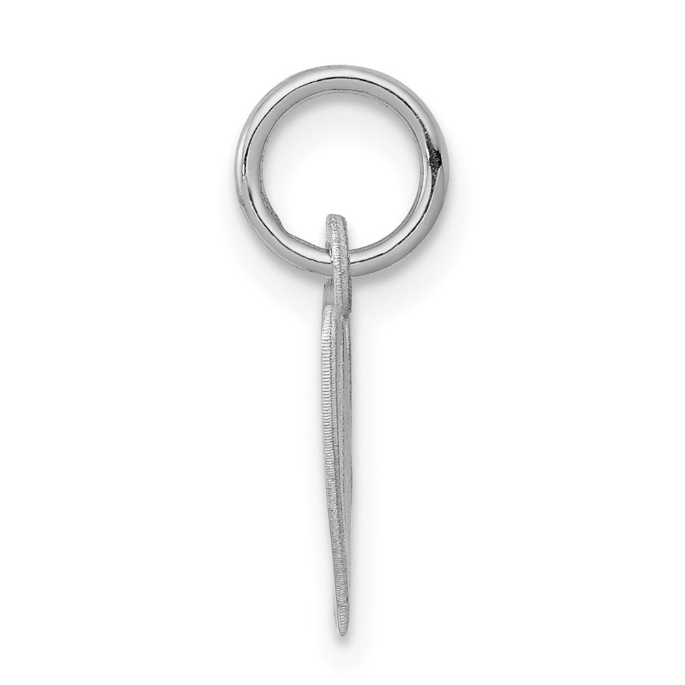 Sterlingsilber Rhodiniert Fantasie Schreibschrift Buchstabe W Initiale Charm