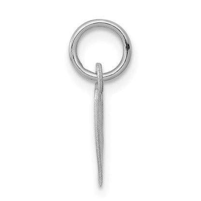 Sterlingsilber Rhodiniert Fantasie Schreibschrift Buchstabe W Initiale Charm