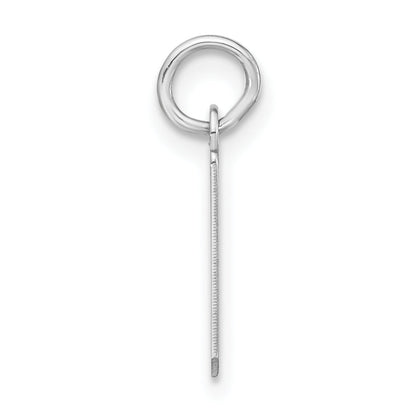 Sterlingsilber Klein Artisan Block Initiale I Charm