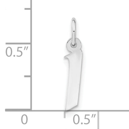 Sterlingsilber Klein Artisan Block Initiale I Charm
