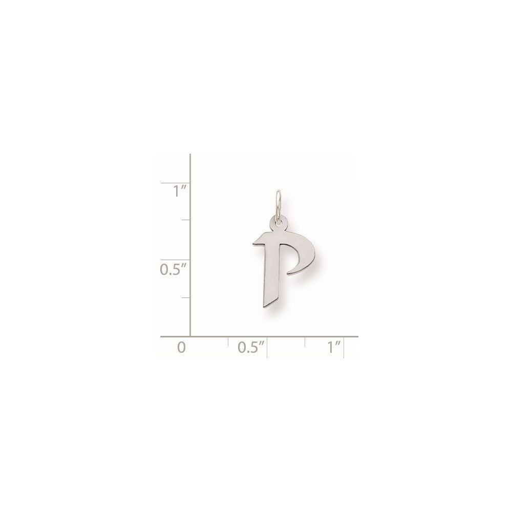 Sterlingsilber Klein Artisan Block Initiale P Charm