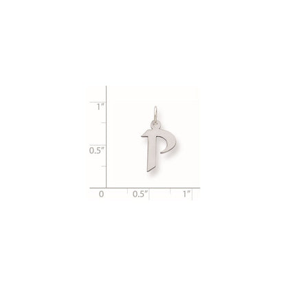 Sterlingsilber Klein Artisan Block Initiale P Charm