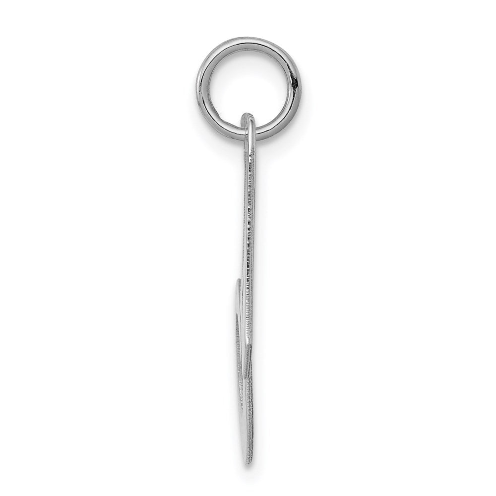 Sterlingsilber Rhodiniert Fantasie Schreibschrift Buchstabe A Initiale Charm