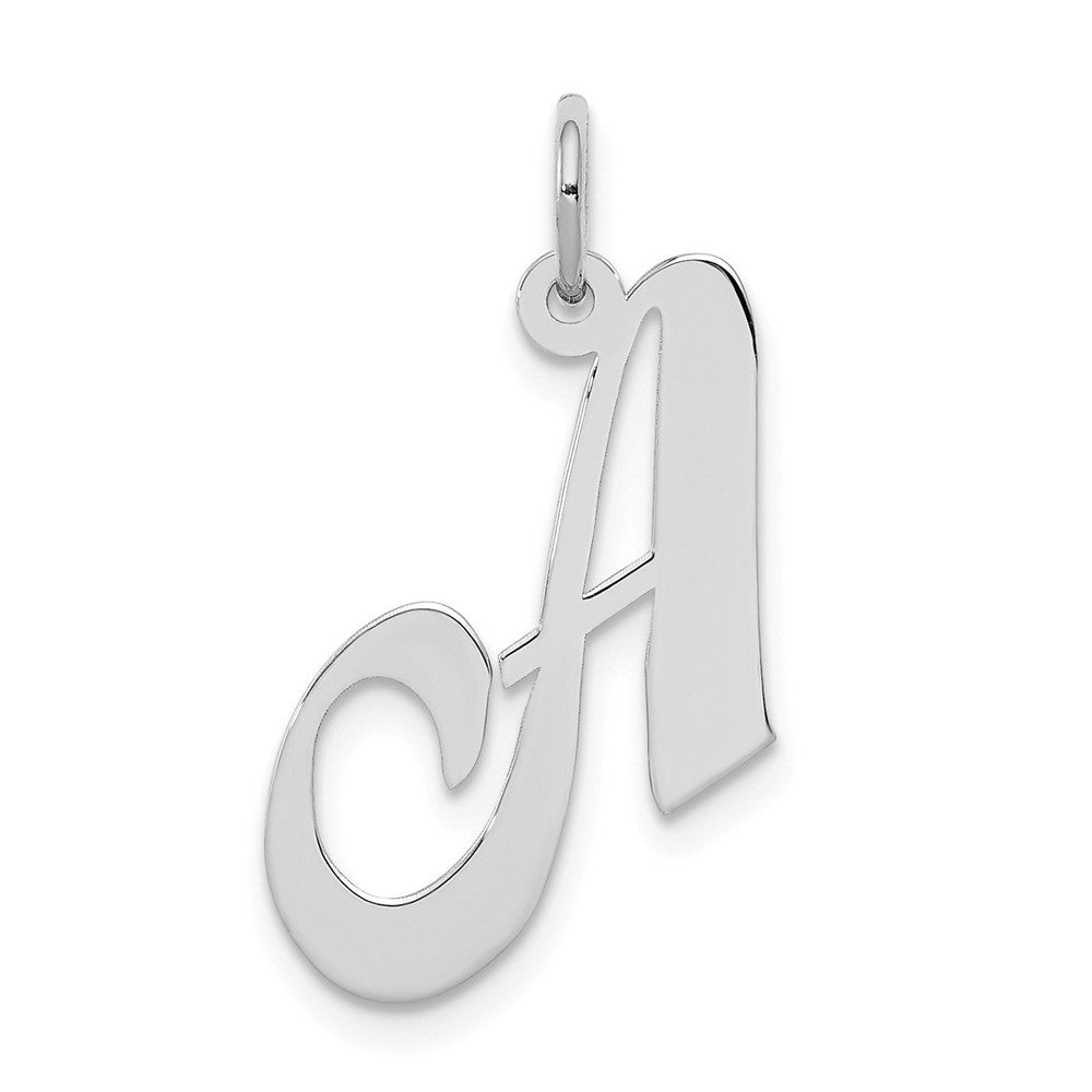 Sterlingsilber Rhodiniert Fantasie Schreibschrift Buchstabe A Initiale Charm