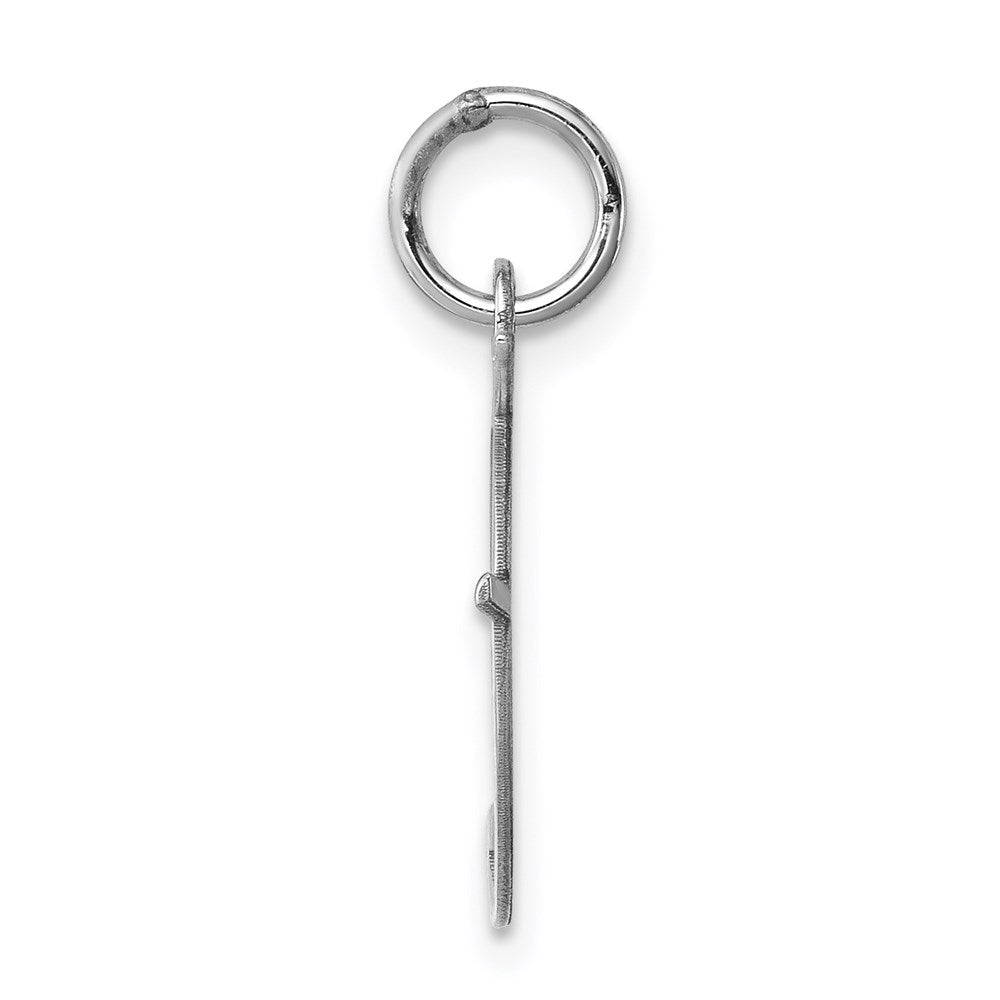 Sterlingsilber Rhodiniert Fantasie Schreibschrift Buchstabe F Initiale Charm
