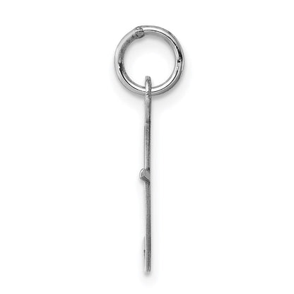 Sterlingsilber Rhodiniert Fantasie Schreibschrift Buchstabe F Initiale Charm