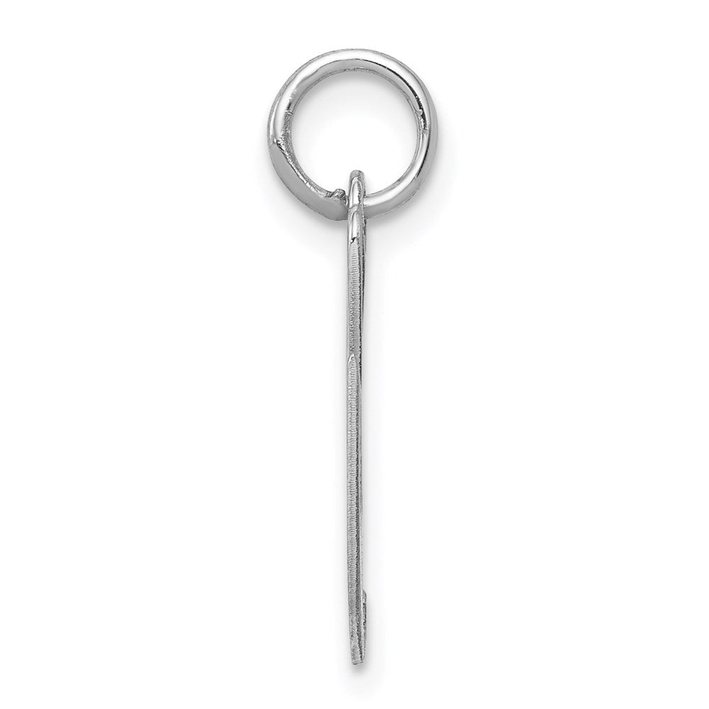 Sterlingsilber Rhodiniert Fantasie Schreibschrift Buchstabe G Initiale Charm