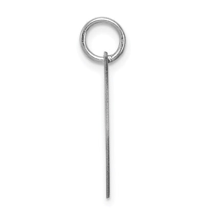 Sterlingsilber Rhodiniert Fantasie Schreibschrift Buchstabe I Initiale Charm