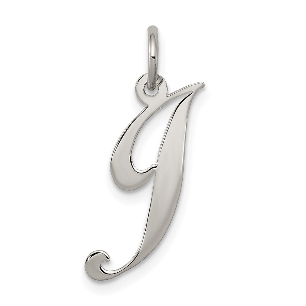 Sterlingsilber Rhodiniert Fantasie Schreibschrift Buchstabe J Initiale Charm