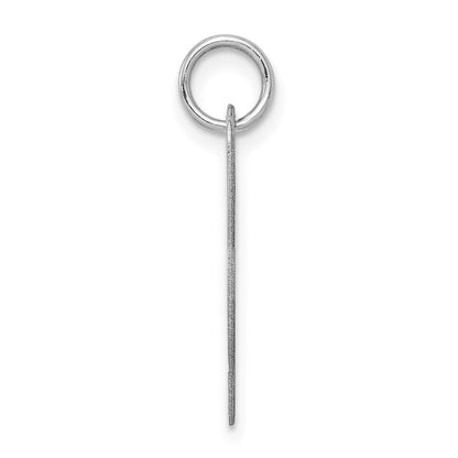 Sterlingsilber Rhodiniert Fantasie Schreibschrift Buchstabe L Initiale Charm