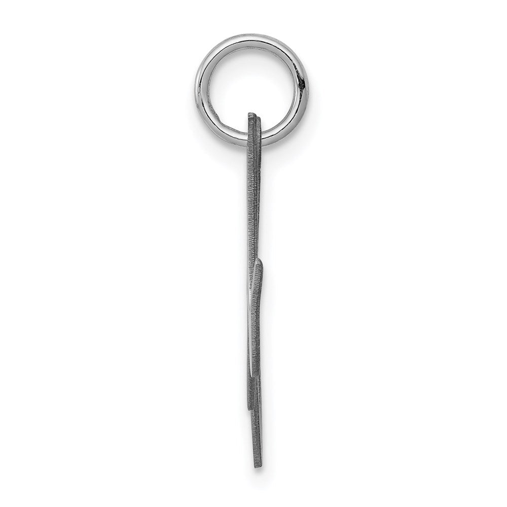 Sterlingsilber Rhodiniert Fantasie Schreibschrift Buchstabe M Initiale Charm