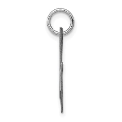 Sterlingsilber Rhodiniert Fantasie Schreibschrift Buchstabe M Initiale Charm