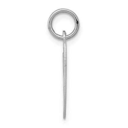Sterlingsilber Rhodiniert Fantasie Schreibschrift Buchstabe O Initiale Charm