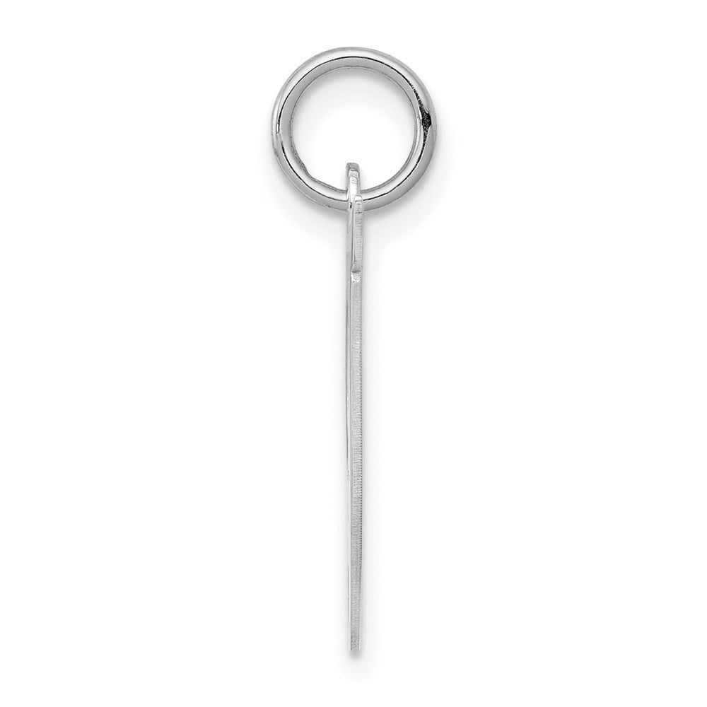 Sterlingsilber Rhodiniert Fantasie Schreibschrift Buchstabe T Initiale Charm