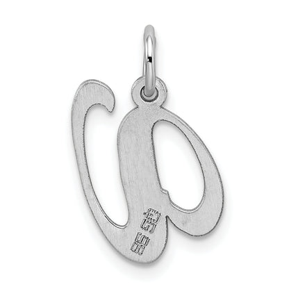 Sterlingsilber Rhodiniert Fantasie Schreibschrift Buchstabe V Initiale Charm