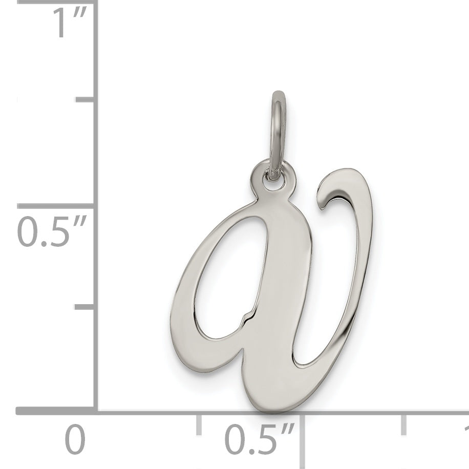 Sterlingsilber Rhodiniert Fantasie Schreibschrift Buchstabe V Initiale Charm