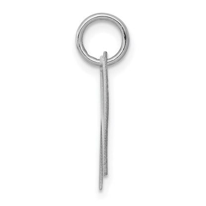Sterlingsilber Rhodiniert Fantasie Schreibschrift Buchstabe W Initiale Charm